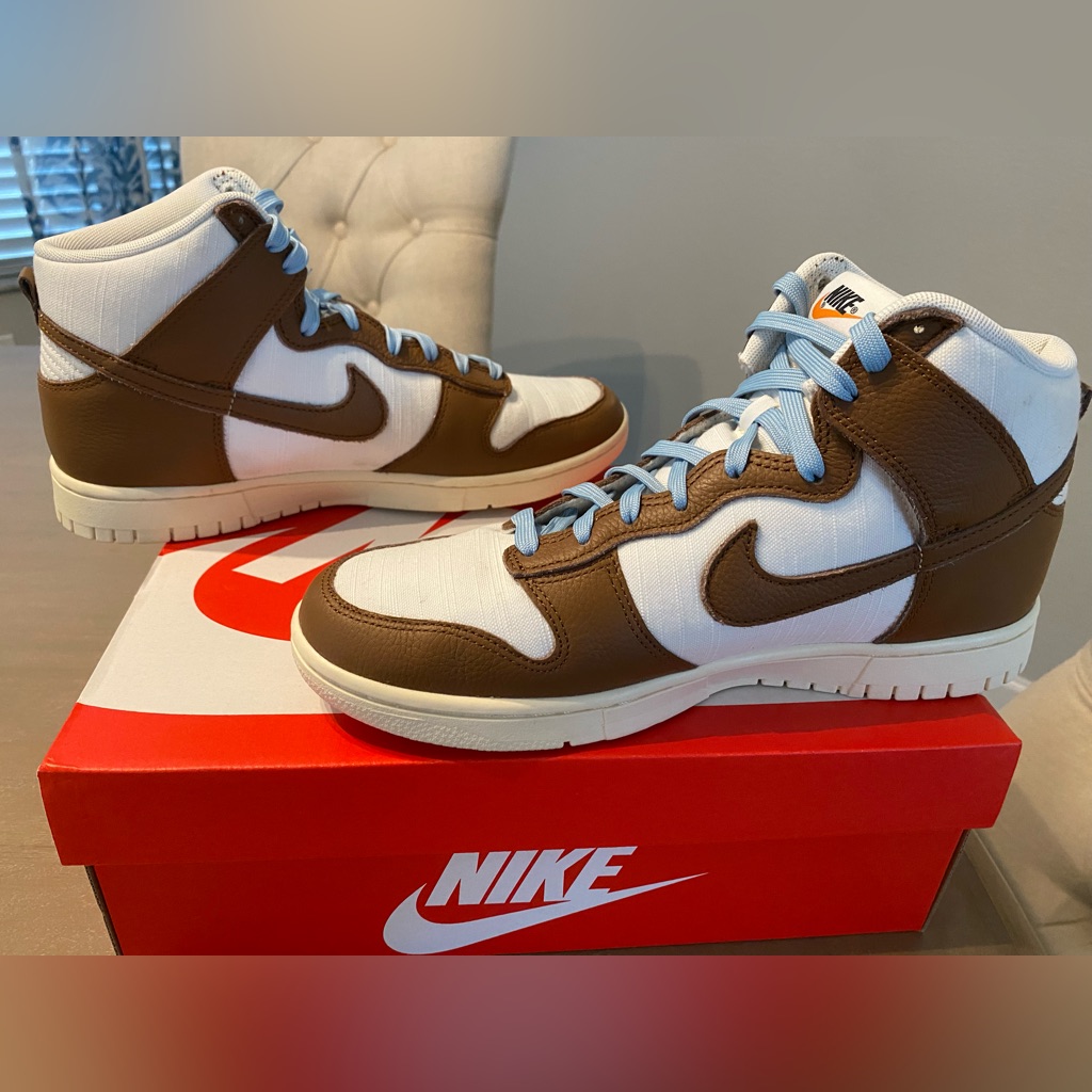 Nike Dunk High Retro Premium Men’s Shoes Pecan/Worn Blue/Off Noir/Sail Size 9.5